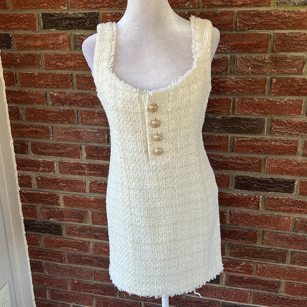 Generation Love Vanessa Tweed Minidress Size Small - Picture 4 of 7